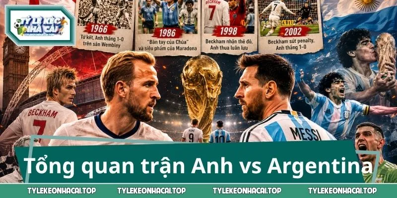 Tổng quan trận Anh vs Argentina